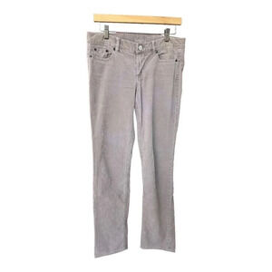 J. Crew Women's Gray Vintage Matchstick Skinny Leg Corduroy Pants Size 28R